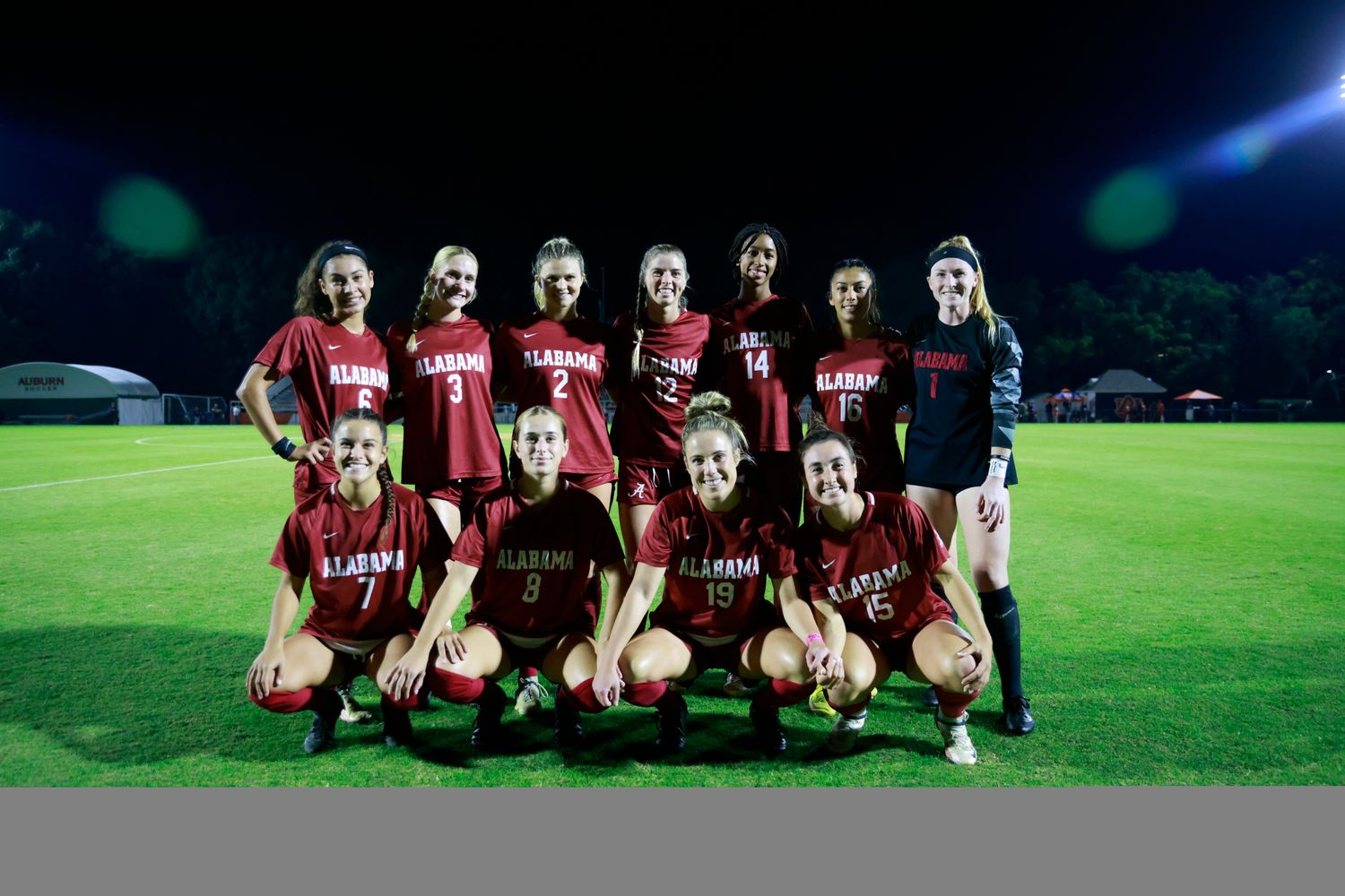 Alabama soccer starting lineup against Auburn